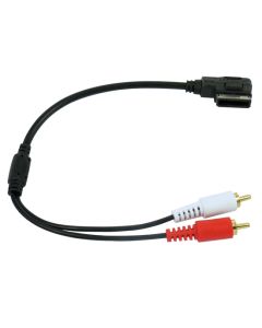2 RCA Male Audio Video Cable Adapter for Mercedes Benz