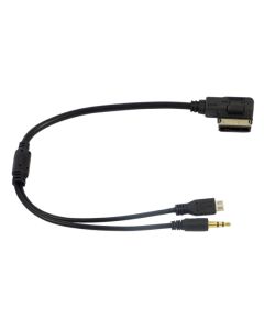 Micro USB and AUX 3.5mm Cable Adapter for Mercedes Benz