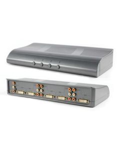 DVI & Audio Switch Box 4 Port