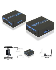 SPDIF/TOSLINK Digital Optical Audio 3x1 Switch with IR