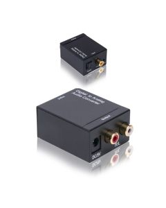 Digital Coax & Optical Toslink to Analog R/L Audio Converter