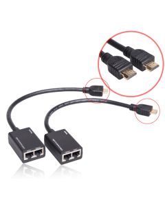 HDMI Extender by Cat5e/6 with Pigtail (30M)