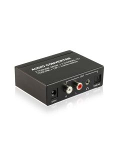 2TOSLINK SPDIF+ 2COAXIAL to TOSLINK+L/R RCA+3.5mm Audio Converter