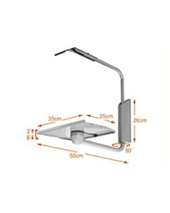 13"-17" TV & VCR Clamp Bracket Silver