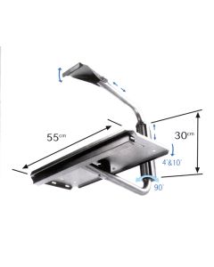 19"-27" TV Wall Bracket Clamp TV Max 59kg Black
