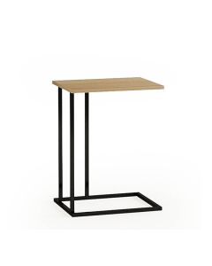 Practical Wood-Top Side Table