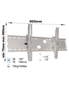 30"-65" Flat Screen Bracket + Tilt 75kg