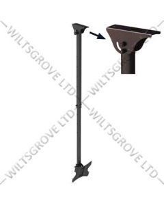LCD/Plasma bracket for flat 17"-37" TVs and tilting/bevel ceiling Up To 50Kg