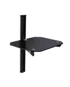 DVD Wall Bracket 1 Glass Shelf Black