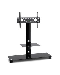32"-55" Black Glass TV Stand with Bracket with max load of 40Kg