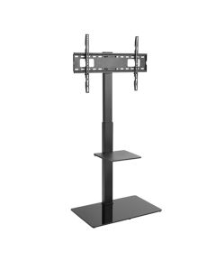 37"-70" Swivel TV Floor Stand With Glass Base