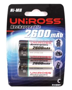 2600mAh Rechargeable Batteries 1.2V