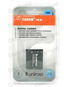 Digital Camera Battery CANON NB-8L 3.7V 740mAh
