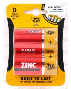 D Size Battery JCB Super Heavy Duty Zinc Chloride Card of 2