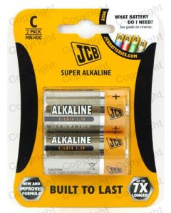 C Size Battery JCB Super Alkaline Card of 2