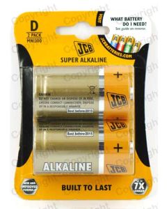 D Size Battery JCB Super Alkaline Card of 2