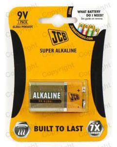 LR22 PP3 9V Size Battery JCB Super Alkaline Card of 1