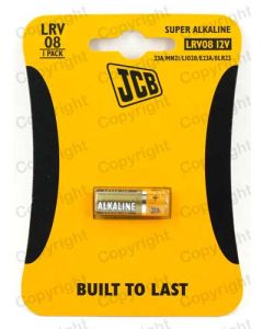 LRV08 Battery JCB 12V Card of 1 Alkaline