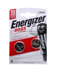 Energizer Lithium Battery CR2025 3V-3B E301021503 Pack of 2