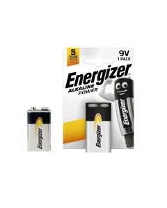 Energizer Alkaline 9V Battery 6LR61 E300127703  1PK