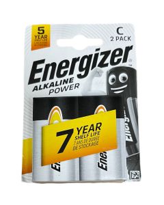 Energizer Alkaline C Size Battery CLR14 1.5 V Pack of 2