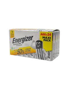 Energizer Alkaline AAA Battery LR03 1.5 V E303271700  Pack of 24