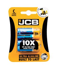 JCB Ultra Alkaline C Size Battery MNI400 Pack of 2