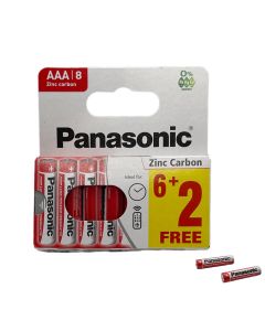 Panasonic Zinc Carbon AAA Battery MN2400 Pack of 8