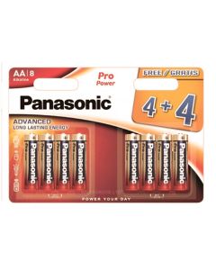 Panasonic Alkaline AA Battery LR6 1.5V Pack of 4 + 4