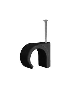 Cable Clip 11mm Round Black