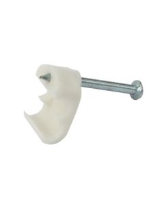 Shotgun Cable Clip WHITE - Pk100
