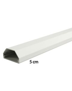 White Aluminium Cable Cover Mat for LCD Plasma 110 x 50 mm