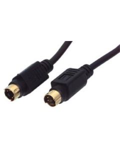 SVHS Male Plug to SVHS Male Plug Lead 10m, Gold Plated