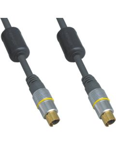 SVHS Male Plug to SVHS Male Plug Lead 3m, Gold Plated