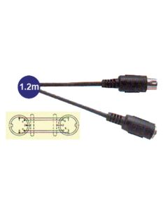 5 Pin Din Plug To 5 Pin Din Socket Lead 1.2m