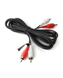 2x RCA Phono Plugs To 2x RCA Phono Plugs Lead 3m