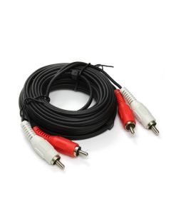 2x RCA Phono Plugs To 2x RCA Phono Plugs Lead 5m