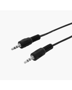3.5mm Stereo Jack Male Plug To 3.5mm Stereo Jack Male Plug Lead 1.5m Black