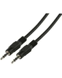 3.5mm Stereo Jack Male Plug to 3.5mm Stereo Jack Male Plug, Cable 10m, Black