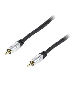 3.5mm Stereo Jack Male Plug to 3.5mm Stereo Jack Male Plug Cable 5m, Gold Plated