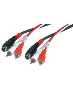 2 Phono/S-Video to 2 Phono/S-Video lead 3M