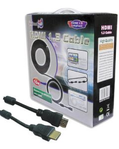 HDMI Male Plug To HDMI Male Plug Lead 10m, version 1.3, High Quality