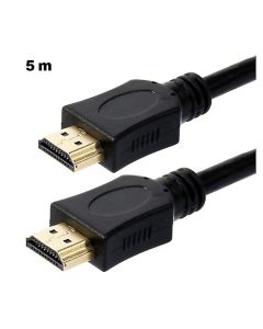 HDMI Male Plug to HDMI Male Plug Lead, 5M, Version 1.4 High Speed with Ethernet