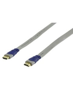 HDMI Male Plug To HDMI Male Plug Flat Lead 2.5m Version 1.3