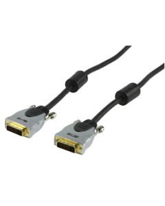 DVI-D Male Plug To DVI-D Male Plug Lead 10m, Dual Link Gold Plated