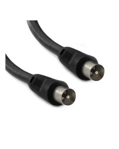 Coax Male Plug to Coax Male Plug Lead 0.5m Straight