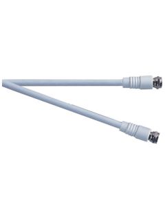 Coax F Type Plug to F Type Plug 75 Ohm Cable 1M