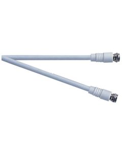 Coax F Type Plug to F Type Plug 75 Ohm Cable 2M