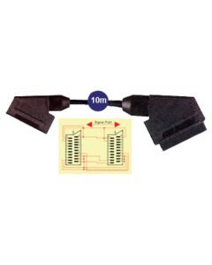 Scart Plug to Scart Socket Lead 10m Audio/Video Extension