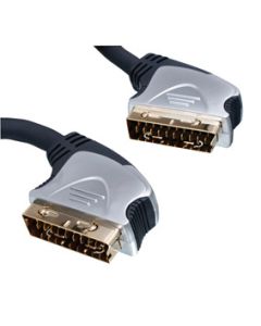 Scart Plug to Scart Plug Lead 20m Gold Plated